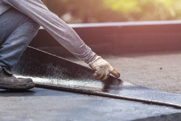 Professional Waterproofing technician working in Wellston, MI